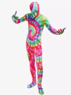 Combinaisons zentai motifs Combinaison Zentai pour adulte en lycra et élasthanne à imprimé floral pour tout le corps