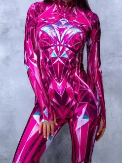 Combinaisons zentai motifs Halloween Combinaison zentai pour femme style punk hyun couleur