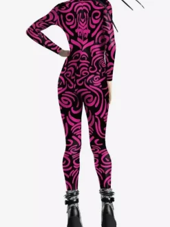 Combinaisons zentai motifs Halloween Combinaison zentai pour femme style punk hyun couleur