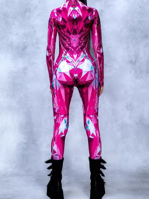 Combinaisons zentai motifs Halloween Combinaison zentai pour femme style punk hyun couleur