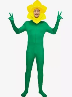 Combinaison tournesol pour adulte déguisement amusant pour Halloween et carnaval