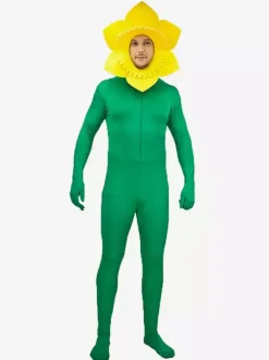 Combinaison tournesol pour adulte déguisement amusant pour Halloween et carnaval