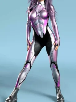 Combinaison Zentai anatomique 3D sexy pour femme style cyberpunk inspirée du carnaval de Venise.