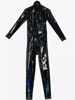 Combinaison Zentai Catsuit Ammonia pour homme Combinaison intégrale en cuir verni