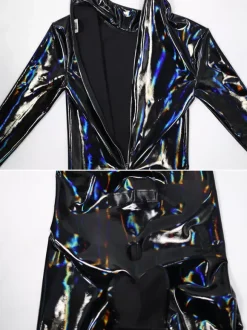 Combinaison Zentai Catsuit Ammonia pour homme Combinaison intégrale en cuir verni