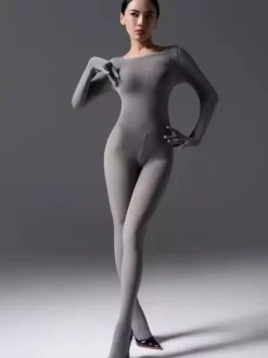 Combinaison Zentai en velours de soie pour femme collants en velours 6 options de couleurs combinaison extensible en peluche