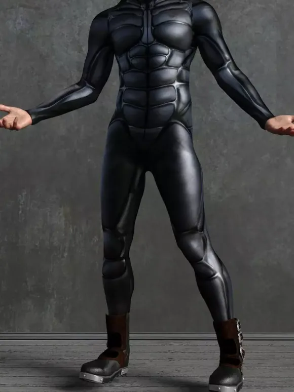 Combinaison zentai à motifs combinaison mécanique noire combinaison moulante imprimée en 3D exosquelette cyberpunk