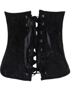 Corset & Bustier Sous-vêtements Femmes Coupe Cintrée Décors avec Boulces Métales Unicolore Sexy