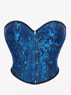 Corset noir Lingerie Shapewear Corsets noirs à boutons sur le devant pour femmes