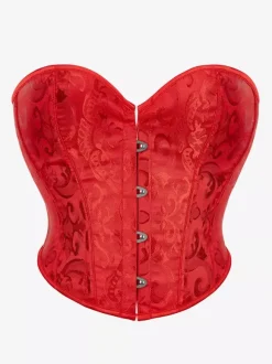 Corset noir Lingerie Shapewear Corsets noirs à boutons sur le devant pour femmes