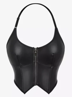 Corsets Bustier Noir Haut à Lacets Lingerie Chic Rencontres