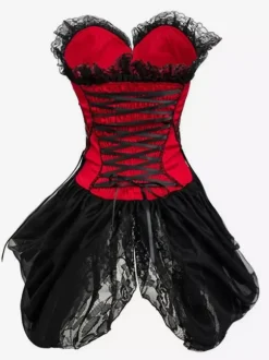 Corset vintage Vêtements vintage pour femmes Polyester