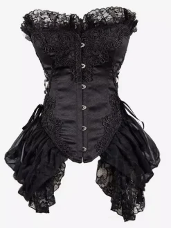 Corset vintage Vêtements vintage pour femmes Polyester