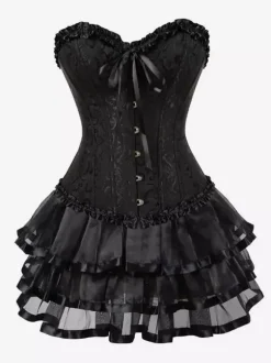 Corset vintage Vêtements vintage pour femmes Polyester