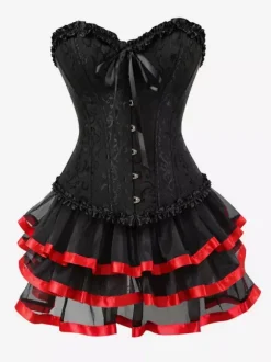 Corset vintage Vêtements vintage pour femmes Polyester