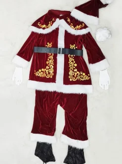 Cosplay de Père Noël Costume Déguisement Cadeau Noël Soirée Déguisement Cosplay Ensemble