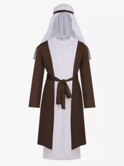 Costume De Berger Arabe Du Moyen-Orient De Dubaï Costume D'aîné Déguisement De Fête D'halloween