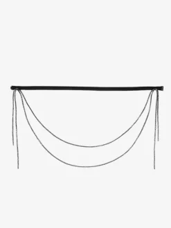 Costume de danse latine noir accessoire en Polyester pour femmes vêtements de danse Sexy pour danseuse latine