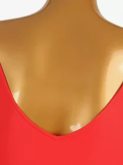 Costume de danse latine rouge Ture robe en Lycra et Spandex pour femmes Costume de danse latine élégant à franges