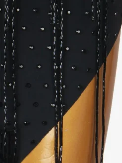 Costume de danse latine robe noire en lycra spandex pour femmes vêtements de danse