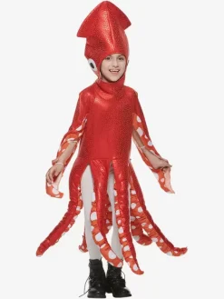 Costume de jeu pour enfants créature marine calmar mignon une pièce costume amusant pour fête scolaire