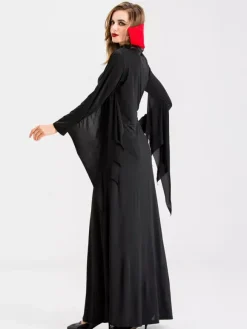Costume de mariée vampire gothique victorienne d'Halloween robe médiévale en dentelle