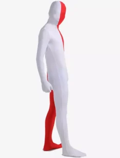 Costume de zentai combinaison enveloppé unisexe en lycra spandex avec patchwork Déguisements Halloween