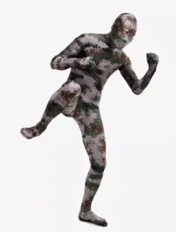 Costume de zentai enveloppé unisexe en lycra spandex multicolore de camouflage Halloween
