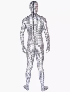 Costume de zentai métallisé à motif écaille Déguisements Halloween