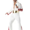 Costume Disco Rétro des Années 1970 Carnaval Hommes Tenue Veste blanche pantalon et ceinture 3 pièces Déguisement Années 80