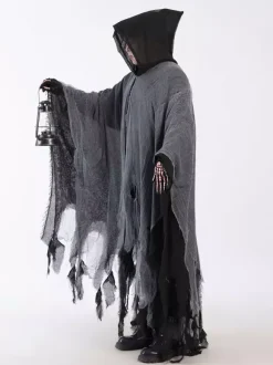 Costume effrayant de cape fantôme en lambeaux pour Halloween