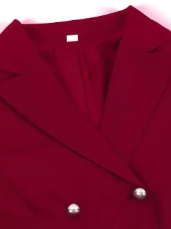 Costume mi-long punk gothique jacquard croisé pour femme manteau noir à queue d'hirondelle style européen et américain