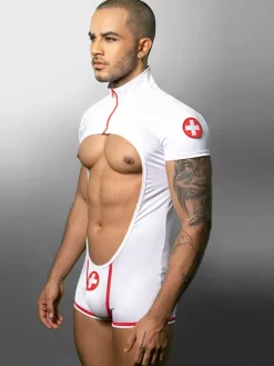 Costume sexy pour homme jeu de rôle de médecin combinaison sexy