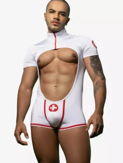 Costume sexy pour homme jeu de rôle de médecin combinaison sexy