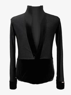 Costume De Danse Latine Homme Top Manches Longues Transparentes Sexy