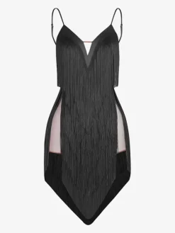 Costume de danse latine vert avocat robe à franges pour femmes robe Sexy en Polyester vêtements de danse