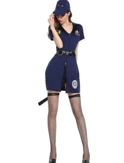 Costume de détective de chat noir Déguisements Halloween Femmes Sexy Costumes Outfit