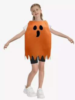 Costume de fantôme d'Halloween combinaison fantôme avec imprimé holographique 3D tenue de cosplay pour scène