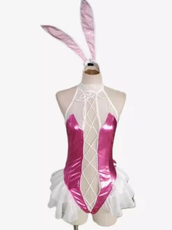 Costume De Lapin Lingerie Body Sexy En Polyester À Lacet