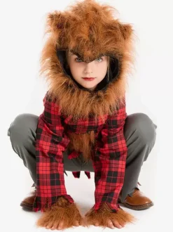 Costume De Loup-Garou Animal De Noël Enfants Spectacle Déguisement