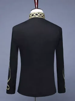 Costume de palais pour hommes tenue de spectacle sur scène Costumes rétro à manches longues