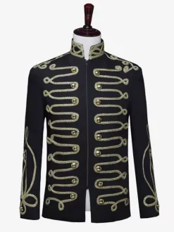 Costume de palais pour hommes tenue de spectacle sur scène Costumes rétro à manches longues