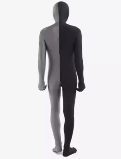 Costume de zentai combinaison enveloppé unisexe en lycra spandex multicolore effet patchwork Déguisements Halloween