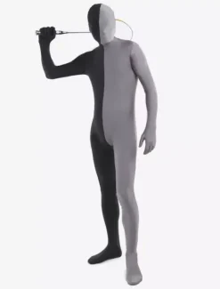 Costume de zentai combinaison enveloppé unisexe en lycra spandex multicolore effet patchwork Déguisements Halloween