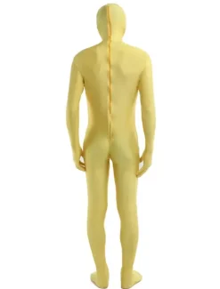 Costume de zentai combinaison enveloppé unisexe en lycra spandex jaune Déguisements Halloween