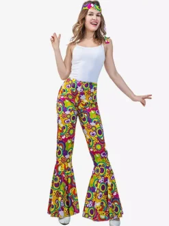 Costume hippie pour femme costume rétro de vacances
