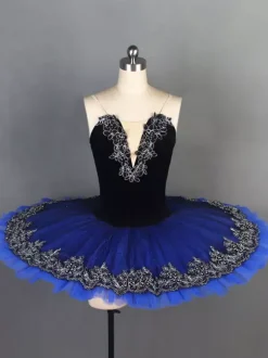 Costumes de danse de Ballet rouge robe de ballerine à volants en dentelle et Polyester pour adultes et enfants vêtements de danse