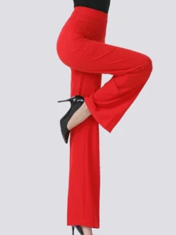Costumes De Danse De Salon Pantalons Femmes Jaunes