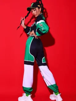 Costumes de danse Jazz pantalons en Polyester pour filles pardessus vêtements de danse
