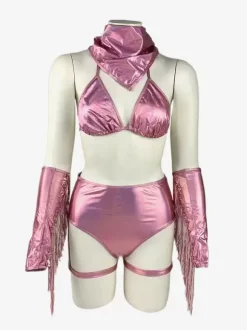 Costumes De Déesse Pour Femmes Ensembles Sexy Soutien-Gorge Culotte 4 Pièces